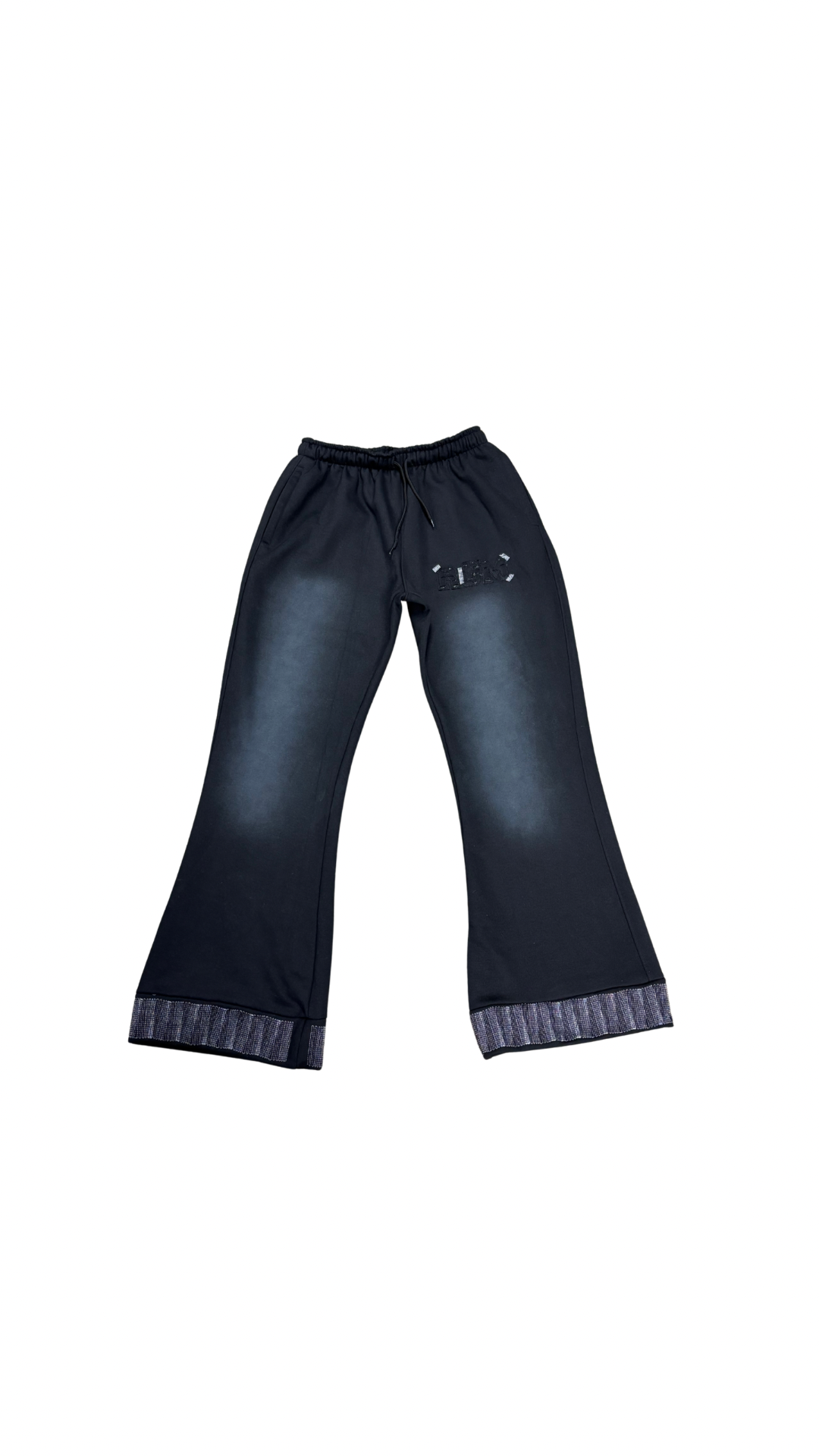 Motley Denim Stitched Sweatsuit