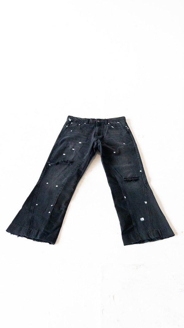 Carpenter Denim Flared Pants