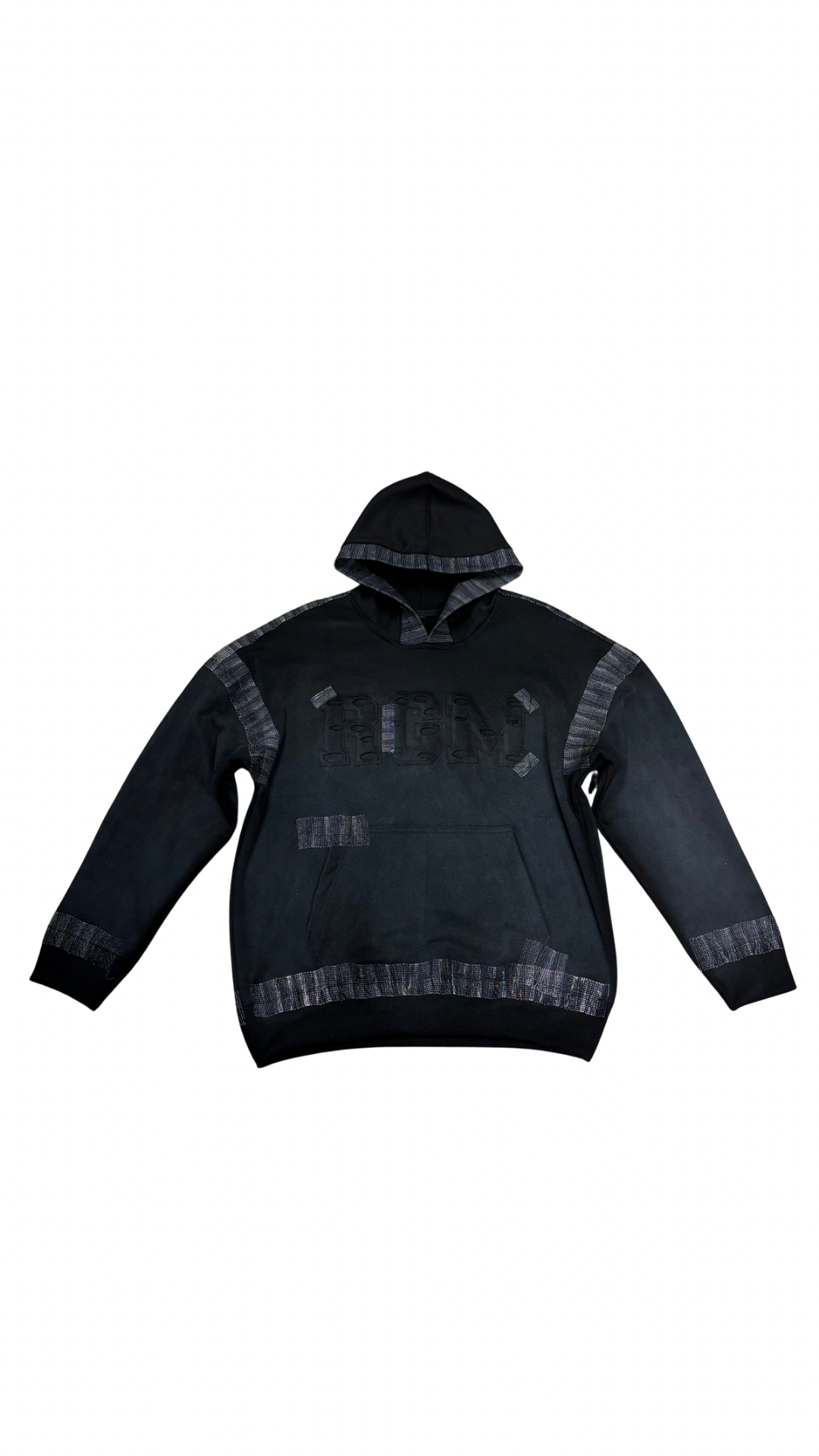 Motley Denim Stitched Sweatsuit