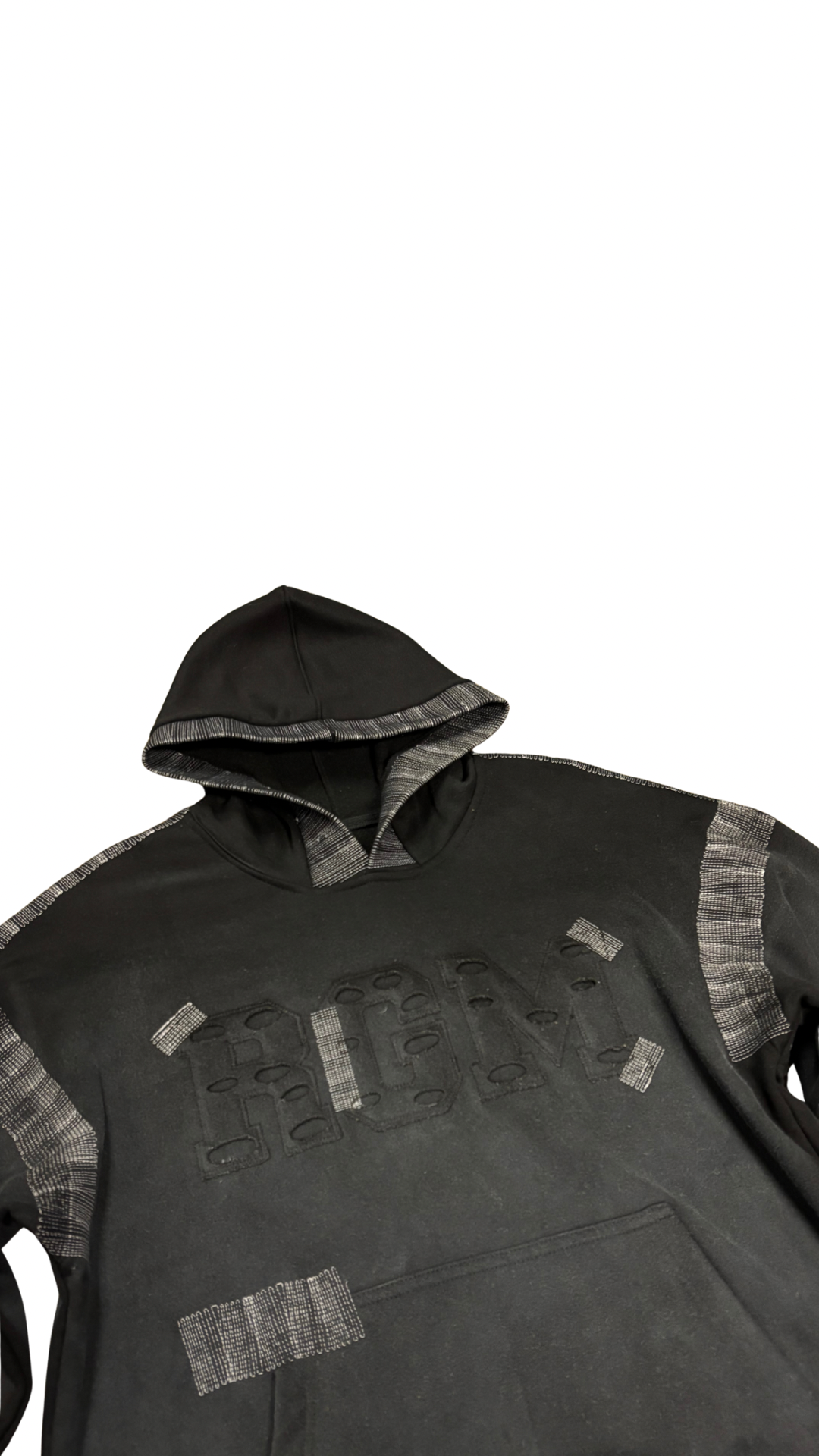 Motley Denim Stitched Sweatsuit