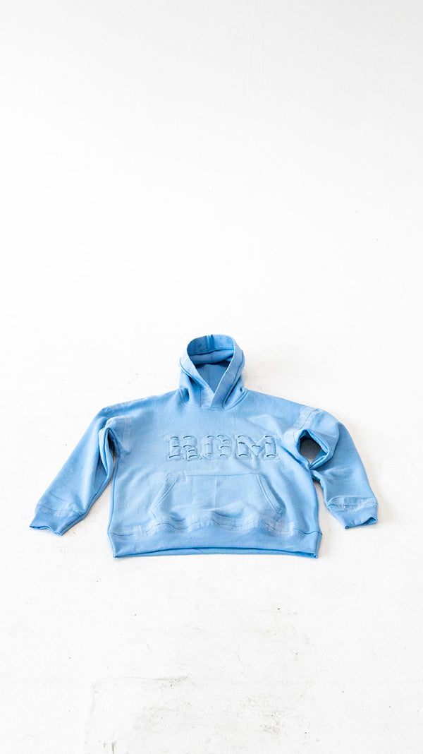 Motley Denim Stitched Hoodie