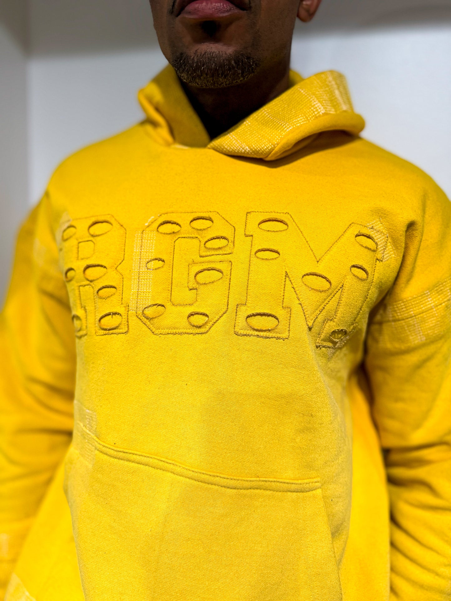 THE MOTLEY DENIM STITCHED SWEATSUIT