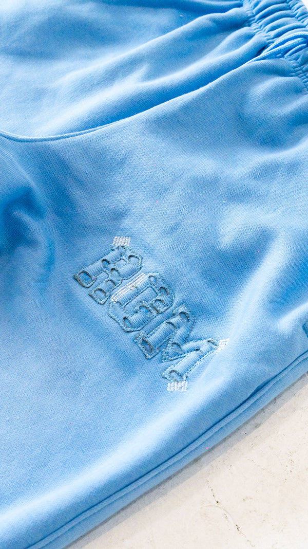 Motley Denim Stitched Sweatpants