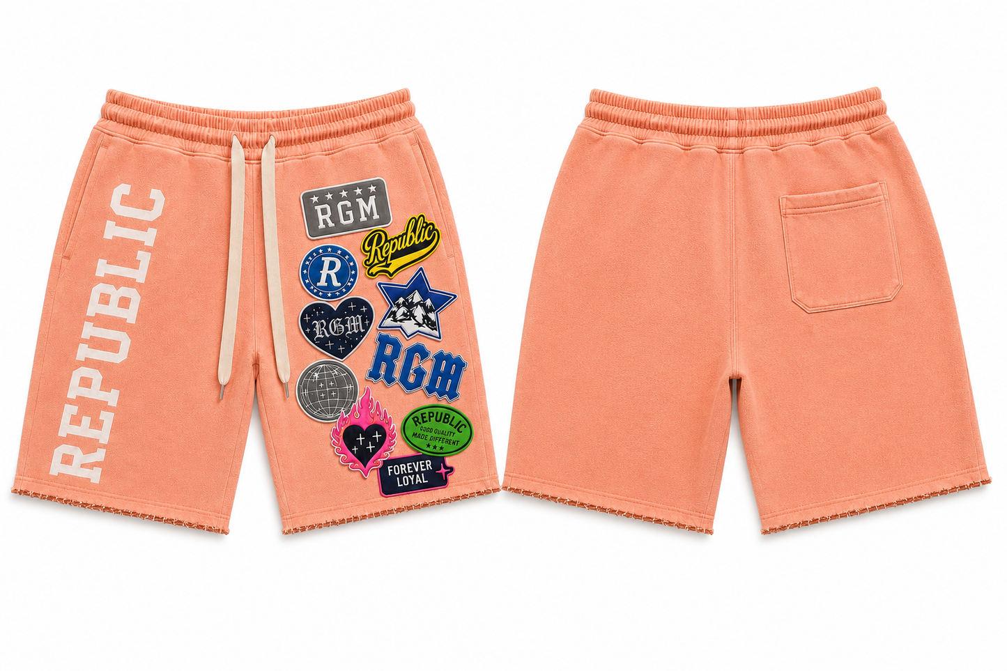 PATCHED BOXY SHORTS