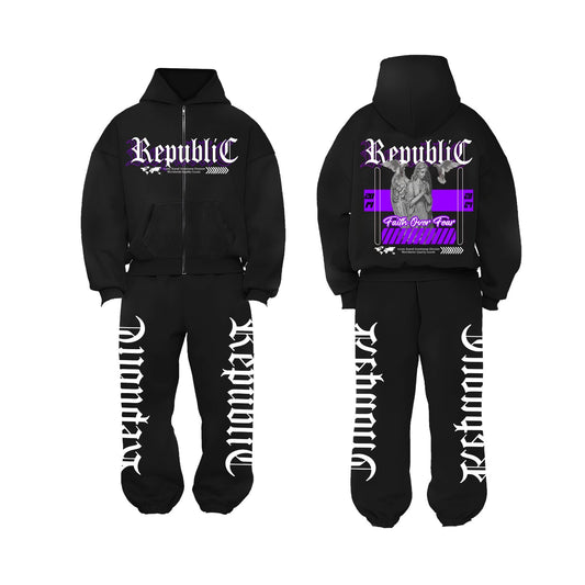 FAITH OVER FEAR SET (BLACK AND PURPLE)