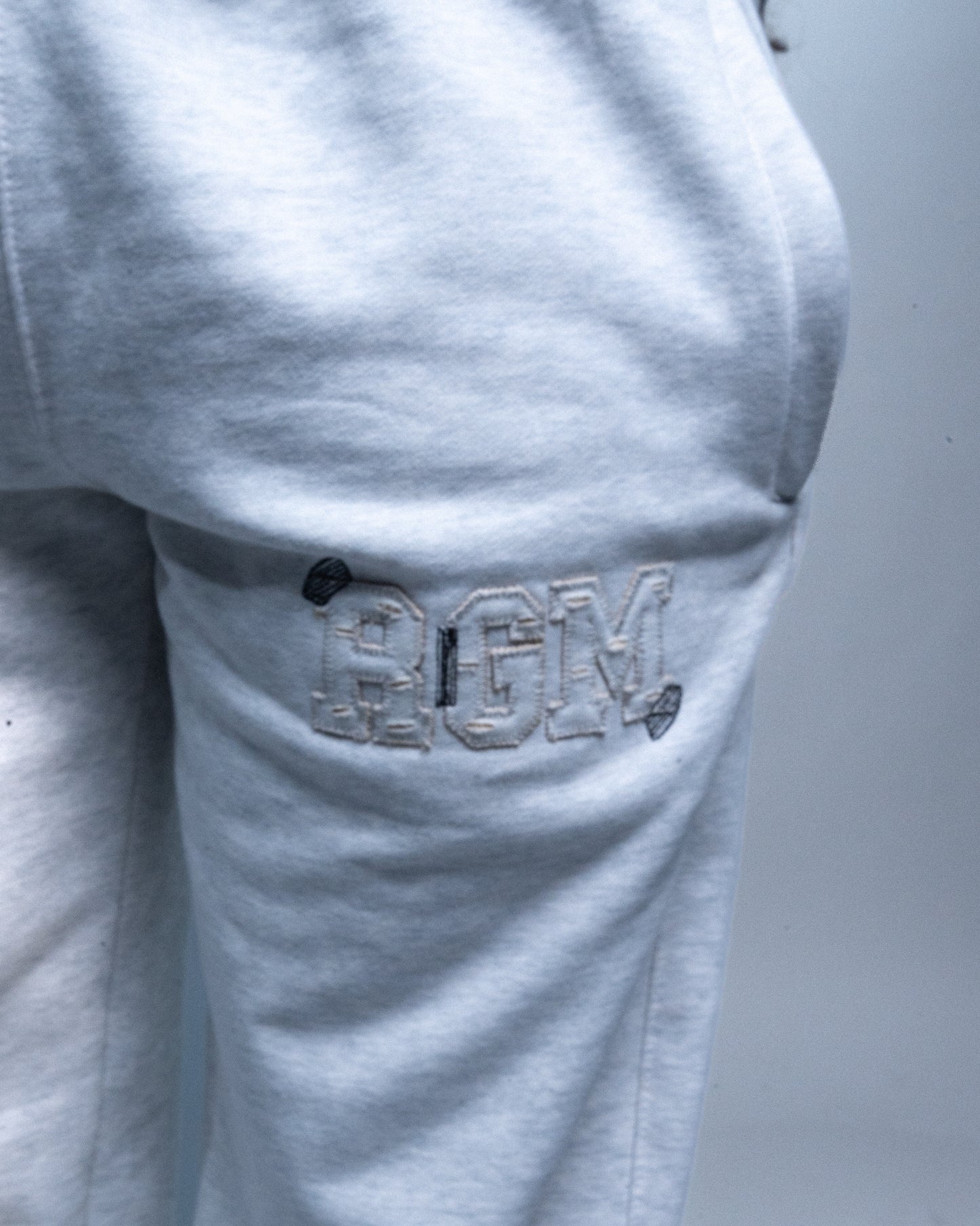 Motley Denim Stitched Sweatsuit