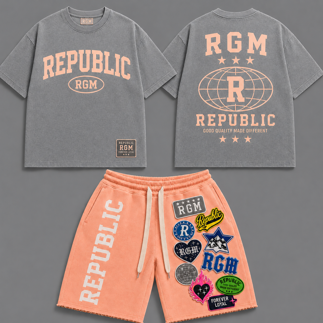 PATCHED BOXY SHORTS