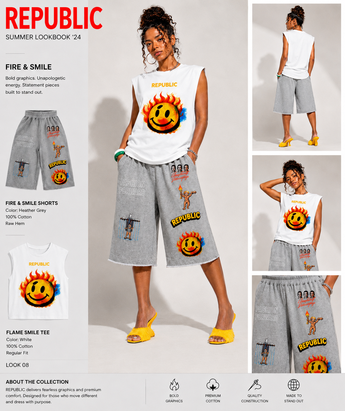 Flame Smile Tee