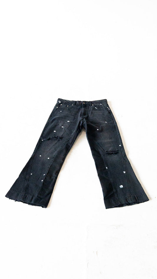 Carpenter Denim Flared Pants