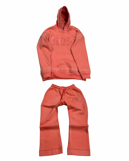 Motley Denim Stitched Sweatsuit