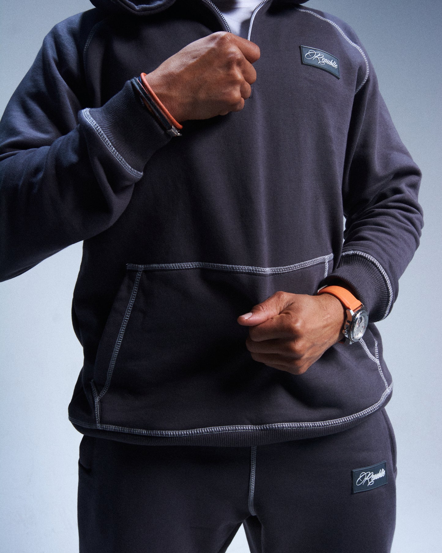 Simplicity Quarter Zip Set (Gray)