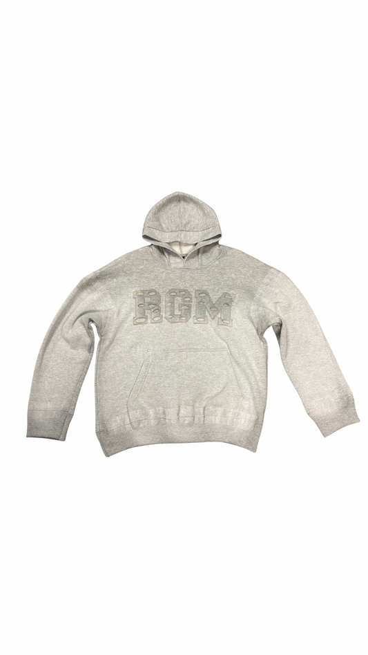 Motley Denim Stitched Hoodie