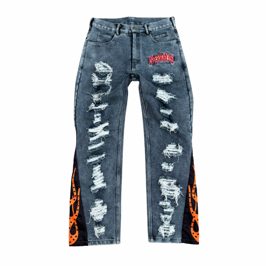 BLAZE DENIM FLARED PANTS