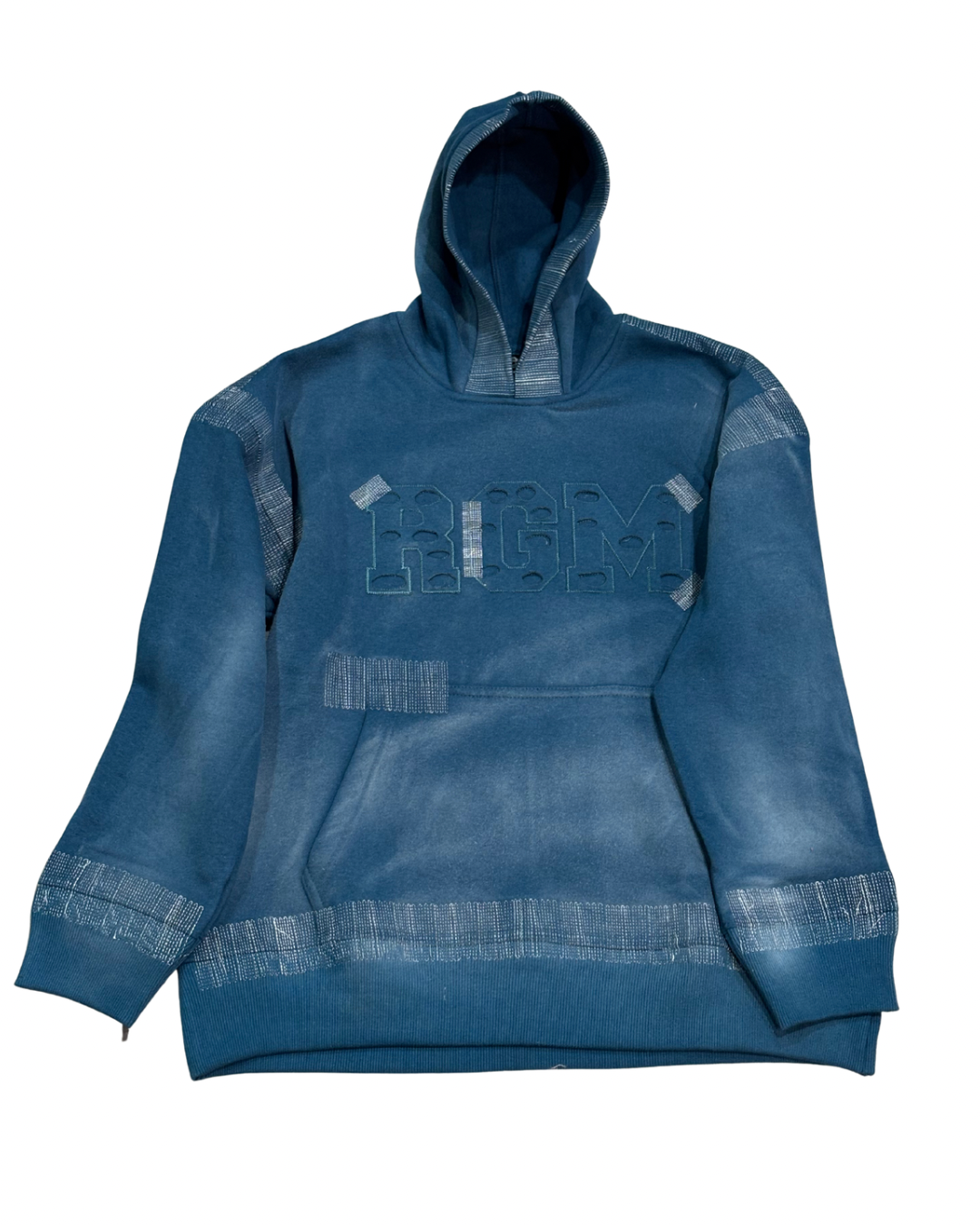 Motley Denim Stitched Sweatsuit